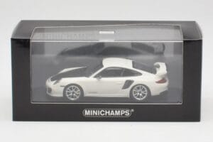 Porsche 911 997.2 GT2 RS Biały z Srebrnymi Felgami Minichamps 1:43 400069405 Metal — zdjęcie 4 z 4