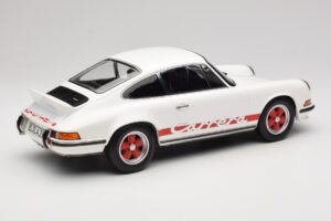 Porsche 911 Carrera RS 2.7 Grand Prix White With Red Norev 1:12 127514 Metal — zdjęcie 2 z 6