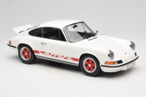 Porsche 911 Carrera RS 2.7 Grand Prix White With Red Norev 1:12 127514 Metal — zdjęcie 4 z 6