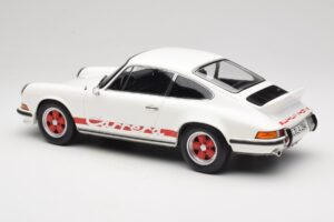 Porsche 911 Carrera RS 2.7 Grand Prix White With Red Norev 1:12 127514 Metal — zdjęcie 5 z 6