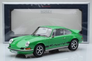 Porsche 911 Carrera RS 2.7 Zielony Norev 1:18 187680 Metal — zdjęcie 6 z 6