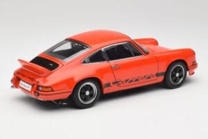 Porsche 911 Carrera RS 2.7 Pomarańczowy & Czarne Pasy AUTOart 1:18 78054 Metal — zdjęcie 3 z 8