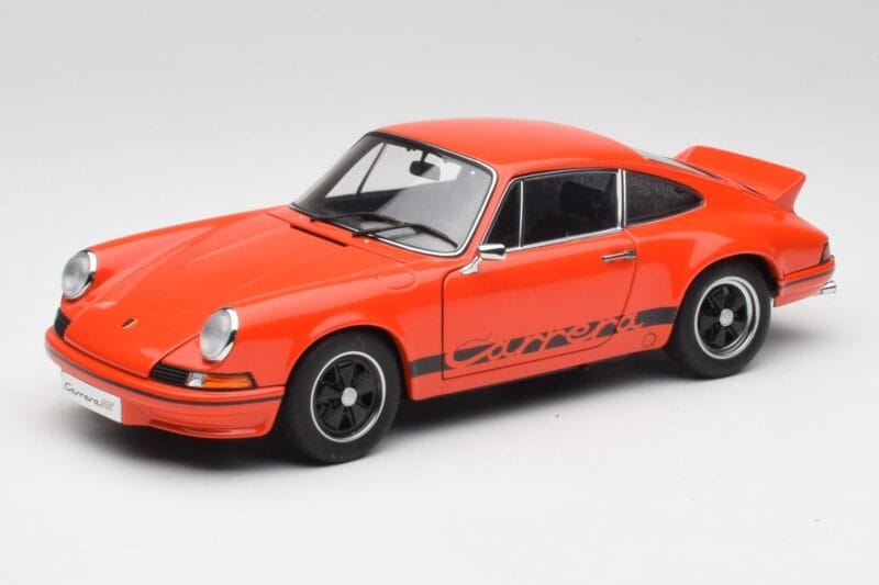 Porsche 911 Carrera RS 2.7 Pomarańczowy & Czarne Pasy AUTOart 1:18 78054 Metal