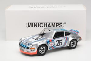 Porsche 911 Carrera RSR Group 4 GT #26 Martini Racing H. Muller / G. van Lennep GT Class Winner 1000 km Dijon 1973 Minichamps — zdjęcie 6 z 6