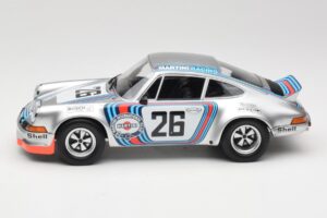 Porsche 911 Carrera RSR Group 4 GT #26 Martini Racing H. Muller / G. van Lennep GT Class Winner 1000 km Dijon 1973 Minichamps — zdjęcie 3 z 6