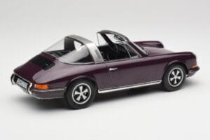 Porsche 911 E Targa Fioletowy Norev 1:18 187644 Metal — zdjęcie 3 z 7