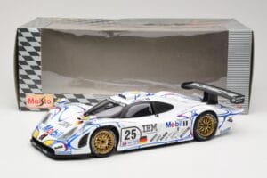 Porsche 911 GT1 #25 Porsche AG U. Alzen / J. Muller / B. Wollek 24 Hours of Le Mans 1998 Maisto 1:18 56052 Metal — zdjęcie 8 z 8