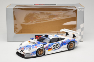 Porsche 911 GT1 #25 H. Stuck / T. Boutsen / B. Wollek 24 Hours of Le Mans 1996 UT Models 1:18 180966625 Metal — zdjęcie 8 z 8