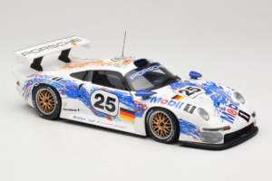 Porsche 911 GT1 #25 H. Stuck / T. Boutsen / B. Wollek 24 Hours of Le Mans 1996 UT Models 1:18 180966625 Metal — zdjęcie 6 z 8