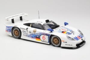 Porsche 911 GT1 #6 T. Boutsen / H-J. Stuck 1997 UT Models 1:18 39720 Metal — zdjęcie 6 z 8