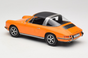 Porsche 911 T Targa Pomarańczowy Norev 1:18 187220 Metal — zdjęcie 5 z 8