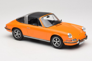 Porsche 911 T Targa Pomarańczowy Norev 1:18 187220 Metal — zdjęcie 6 z 8