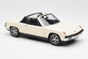 Porsche 914/6 Jasny Kość Słoniowa AUTOart 1:18 77933 Metal — zdjęcie 6 z 8