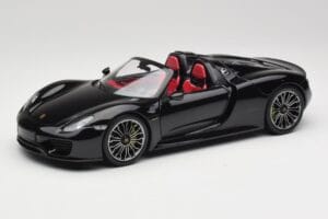 Porsche 918 Spyder Bazalt Czarny Metalik Minichamps 1:18 110062431 Metal