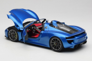 Porsche 918 Spyder Blue Metallic Minichamps 1:18 110062432 Metal — zdjęcie 5 z 8