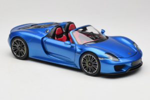Porsche 918 Spyder Blue Metallic Minichamps 1:18 110062432 Metal — zdjęcie 6 z 8