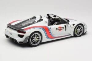 Porsche 918 Spyder Weissach Package Martini Minichamps 1:18 110062440 Metal — zdjęcie 3 z 8