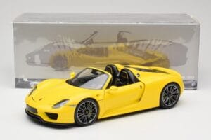 Porsche 918 Spyder Żółty Minichamps 1:18 110062434 Metal — zdjęcie 8 z 8