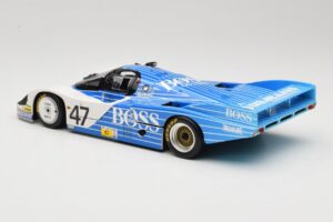 Porsche 956L #47 Hugo Boss V. Merl / H. Grohs / A. Plankenhorn 24 Hours of Le Mans 1984 Minichamps 1:18 183846947 Metal — zdjęcie 7 z 8