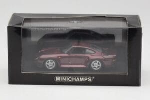 Porsche 959 Dark Red Metallic Minichamps 1:43 400062525 Metal — zdjęcie 4 z 4
