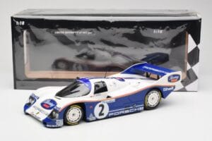 Porsche 962 #2 H-J. Stuck / D. Bell Team Porsche AG Winners 1000km Hockenheim 1985 Minichamps 1:18 155856502 Metal — zdjęcie 6 z 6