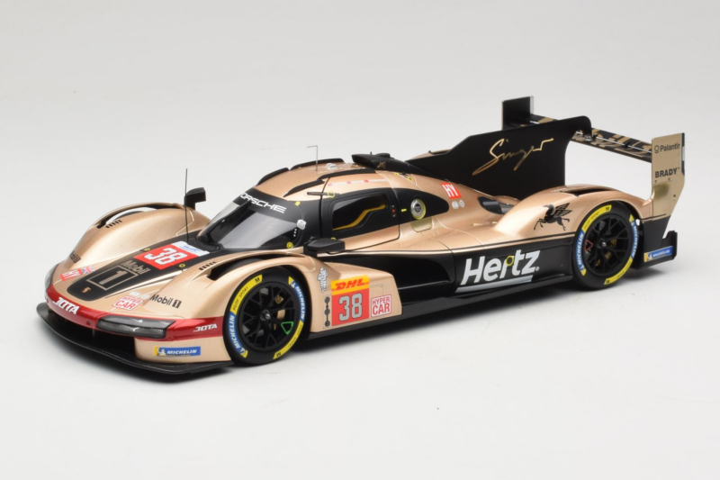 Porsche 963 LMDh #38 Hertz Team JOTA J. Button / P. Hanson Lone Star Le Mans 2024 Norev 1:18 187161 Metal