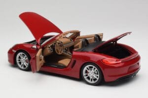 Porsche Boxster 981 S Czerwony Guards Minichamps 1:18 110062031 Metal — zdjęcie 5 z 8