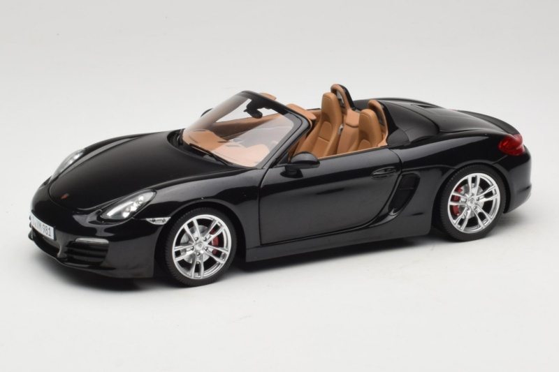 Porsche Boxster S 981 Basalt Black Minichamps 1:18 WAP0210160C Metal