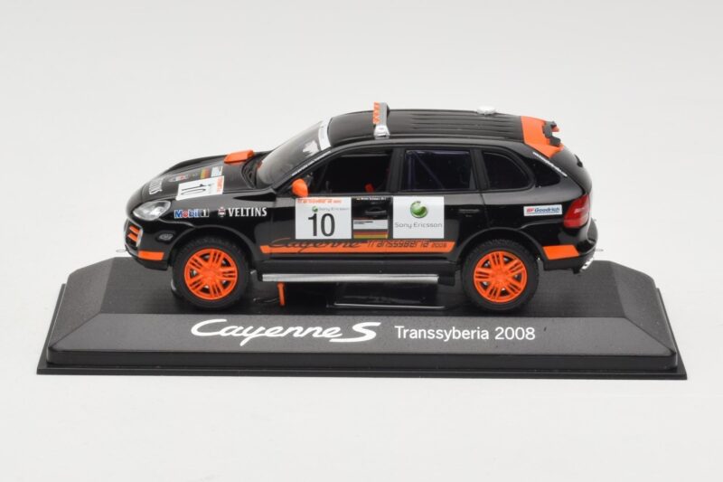Porsche Cayenne 955 S Transsyberia #10 Czarny Pomarańczowy 2008 Minichamps 1:43 WAP02001819 Metal