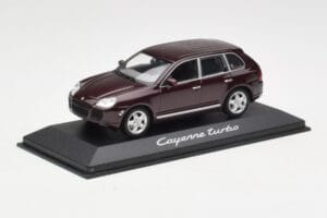 Porsche Cayenne 955 Turbo Ciemnoczerwony Minichamps 1:43 WAPC2000113 Metal — zdjęcie 2 z 4
