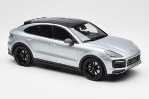 Porsche Cayenne E3 S Coupe Dolo Srebrny Norev 1:18 WAP0213220K Metal — zdjęcie 4 z 6
