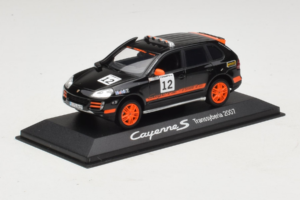Porsche Cayenne S #12 Transsyberia 2007 Czarny Pomarańczowy Minichamps 1:43 WAP02000918 Metal — zdjęcie 2 z 5