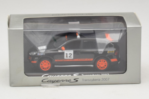 Porsche Cayenne S #12 Transsyberia 2007 Czarny Pomarańczowy Minichamps 1:43 WAP02000918 Metal — zdjęcie 5 z 5