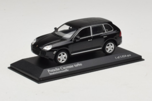 Porsche Cayenne 955 Turbo Black Metallic Minichamps 1:43 400061080 Metal — zdjęcie 2 z 5