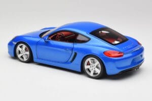 Porsche Cayman 981 S Aqua Niebieski Metalik Minichamps 1:18 110062221 Metal — zdjęcie 7 z 8