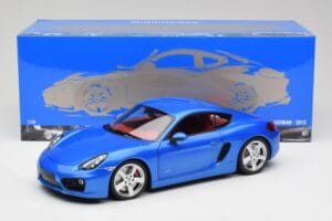 Porsche Cayman 981 S Aqua Niebieski Metalik Minichamps 1:18 110062221 Metal — zdjęcie 8 z 8