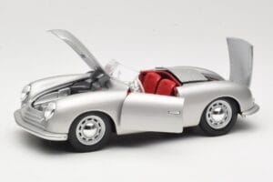 Porsche No. 1 Typ 356 Roadster Srebrny Maisto 1:18 50324 Metal — zdjęcie 2 z 8
