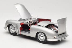 Porsche No. 1 Typ 356 Roadster Srebrny Maisto 1:18 50324 Metal — zdjęcie 5 z 8