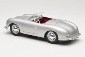 Porsche No. 1 Typ 356 Roadster Srebrny Maisto 1:18 50324 Metal — zdjęcie 7 z 8