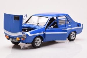 Renault 12 Gordini Bez Zderzaków Bleu de France Norev 1:18 185248 Metal — zdjęcie 2 z 8