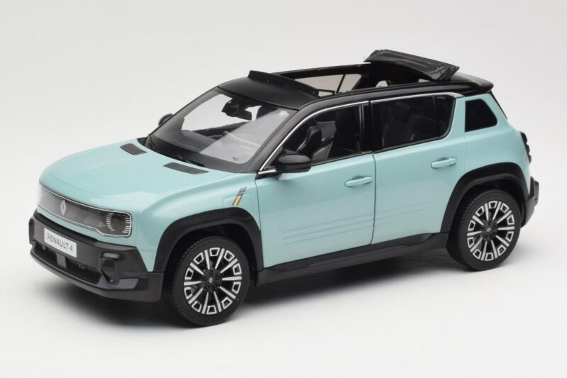 Renault 4 E-Tech Electric Hauts de France Green Norev 1:18 185520 Metal
