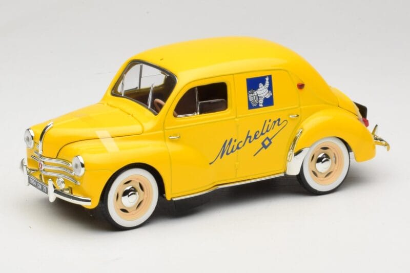 Renault 4CV Michelin Yellow Solido 1:18 82002 Metal