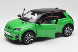 Renault 5 E-Tech Electric Pop Zielony & Czarny Norev 1:18 185502 Metal — zdjęcie 2 z 8