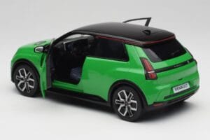 Renault 5 E-Tech Electric Pop Zielony & Czarny Norev 1:18 185502 Metal — zdjęcie 5 z 8