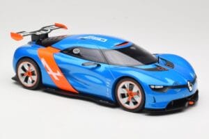 Alpine A110-50 Niebieski & Pomarańczowy Norev 1:18 185147 Metal — zdjęcie 4 z 6