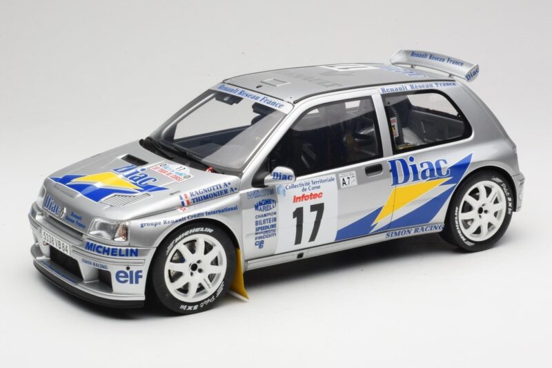 Renault Clio Maxi #17 J. Ragnotti / G. Thimonier Tour de Corse 1995 Otto 1:12 G090 Żywica