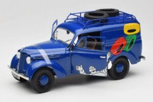 Renault Juvaquatre Michelin Blue Solido 1:18 82008 Metal — zdjęcie 2 z 8