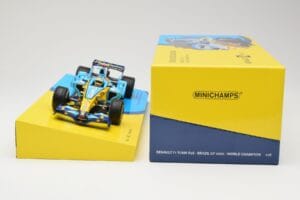 Renault R26 #1 F. Alonso F1 World Champion Brazilian GP 2006 Minichamps 1:18 147061801 Metal — zdjęcie 6 z 6