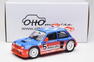 Renault R5 Maxi Turbo #5 Philips J-L. Busquet Superproduction 1987 Otto 1:18 OT1094 Żywica — zdjęcie 6 z 6
