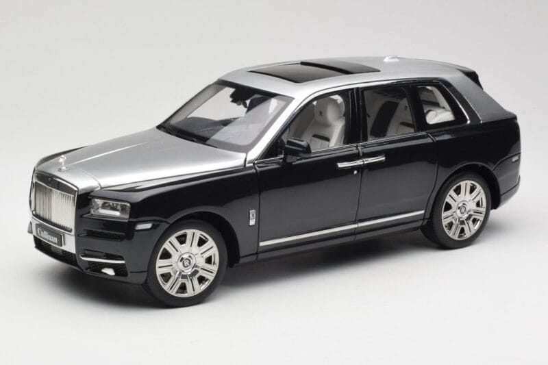 Rolls-Royce Cullinan Czarny & Srebrny OEM 1:18 ROLLS001 Metal